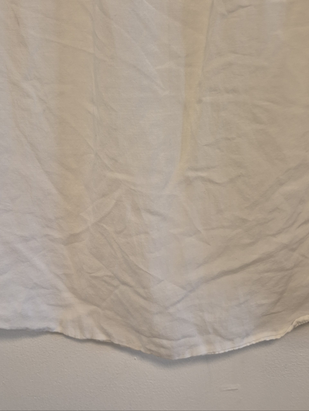 Lightweight White Women's Button Henley Blouse - Picture 13 of 16